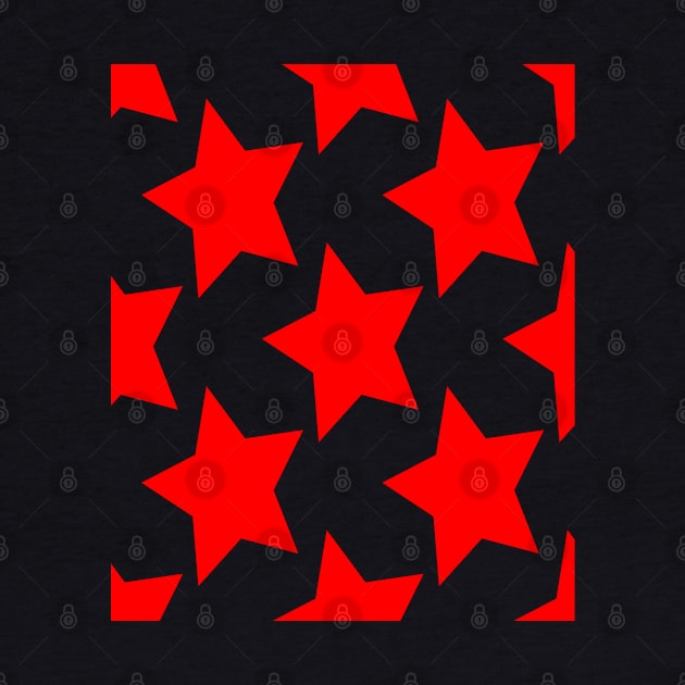 Stars - Red by Boo Face Designs